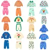 Clothing Sets Kids Clothes Korean Brand 2024 Spring Toddler Boys Sweatshirt Cartoon Pants Baby Girl Outfit Set Cute Tops Children Outwear