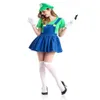 Costume de thème Missky Femmes Suspender Jupe Set Élégant Qerformance pour Halloween Fancy Dress Ball283E