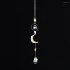 Decorative Figurines Sun Catchers Ornament K9 Color Crystal Wind Chimes Window Sill Outdoor Decor Car Christmas Home Decoration