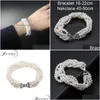 Braccialetti Beautif Bracciale con perle d'acqua dolce reali Braccialetti con fili a strati Mti da donna Regalo di compleanno femminile Consegna a goccia Dhuid