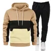 Mode printemps et automne saison hommes loisirs sport tendance couleur unie pull haut pour hommes et femmes Couples en Stock 240125