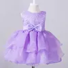 Scene Wear Lace Tutu Flower Girls Dress For Wedding Birthday Kids Christmas Ceremonies Dresses Children Luxury Party Formal