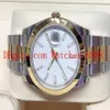 Mens Wrist Watche Datejust 41mm 126303 Bi Colour Men's Automatic Machinery Watch White Dial Stainless steel And Yellow gold M261n