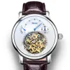 Top Nesun Szkielet szkieletowa Tourbillon Automatyczne mechaniczne zegarki mechaniczne Sapphire Waterproof Clock Energy N9081