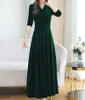 Vêtements ethniques Noël Mariage Demoiselle d'honneur Fête Longue Robe Soirée Élégant Velours Formelle Musulman Abaya Robe Robe Maxi Pour Femmes Clothin