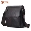 JOYIR Echtes Rindsleder Männer Vintage Handtaschen Flap Herren Umhängetaschen Casual Messenger Taschen Mode Umhängetasche 240130