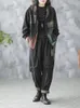 レディースツーピースパンツマックスルル2024秋のファッションデニムピースセットフード付きルーズプリントコートヴィンテージジーンズカジュアルクラシックジャケット衣装