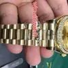 Luxury Gold Diamond Watches Mens Automatic Mechanical Watch Gold rostfritt stål Guldplattor Klockor Luxury Glittering Diamond Wrist2534