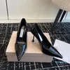 simple Classic pumps shoes stiletto heel sandal Pointed toes patent leather High-heeled 9.5cm designer heels Dress shoes Office