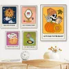 Sun Tarot Card Style Retro Print Print Funky Wall Art Bold Красочная прохладная цитата 90 -х