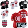 NCAA Custom College Ohio State Buckeyes Football Jersey 7 C.J. Stroud 5 Garrett Wilson 27 Eddie George 2 Chris Olave TUIMOLOAU Jers High