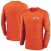 Chicago''Bears''Men Heather Gray Sideline Team Velocity Performance Long Sleeve T-Shirt