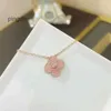 Van Clover Necklace Cleef Four Leaf Clover Neckalces four leaf vanly ly Clover necklace Band diamond Natural Shell Gemstone Gold Plated 18K designer for woman T0P Adv