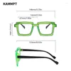 Lunettes de soleil KAMMPT Vintage Square Lunettes 2024 Style de dessin animé mignon Blue Light Blocking Spectacles Ins Trendy Optical Computer Lunettes