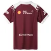 Harvey Norman QLD Maroons Maglia da uomo Rugby Training Canotta Maglietta corta Nome personalizzato e taglia numero S5XL 240130