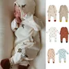 Cute Baby Jumpsuit Hat Baby Rompers Spring born Baby Clothes For Girls Boys Long Sleeve ropa bebe Jumpsuit Clothing Outfits 240118