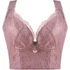 Reggiseni Reggiseni lunghi in pizzo per donna Lingerie imbottita senza ferretto Biancheria intima sexy taglie forti Corsetto Reggiseno YQ240203