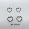 Charms 20pcs Thorns Heart Bramble 24x24mm Antique Silver Color Pendants DIY Crafts Making Findings Handmade Tibetan Jewelry