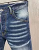 TR APSTAR DSQ Herrenjeans D2 Hip Hop Rock Moto DSQ COOLGUY JEANS Design Ripped Denim Biker Slim DSQ Jeans für Herren 9887 Farbe Blau