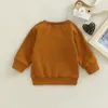 -08-27 Lioraitiin 0-3 anni neonato neonato ragazza pullover casual manica lunga girocollo lettera stampa polsini a costine felpa 240119