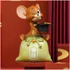 Jeux de films Nouveau Spot Soap Studio Chat et souris Dieu de la richesse a fait une fortune Jerry Jerrys Ornements gonflés à la main Jouets à la mode Ch Dhjrn