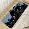 Tapis Paillasson Porte D'entrée Tapis Dessin Animé Chat Noir Tapis De Bain Tapis De Chambre Mignon Lavable Tapis De Cuisine Antidérapant pour Chambre Décoration De La Maison