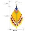 Dangle Earrings YASTYT Large Tassel Earring For Women Yellow Hanging 2024 Trend Handmade Miyuki Beaded Ear Rings Pendientes Mujer