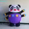 groothandel 1,8 m 6ft reclame opblaasbare panda krijger aangepaste cartoon dierlijke mascotte schattige opblaaspanda voor tuin- en tuindecoratie