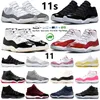 Jumpman 11 11s Heren Basketbalschoenen Cherry Gratitude Napolitaans Cool Grijs UNC Space Jam Olifant Wit Roze Slangenhuid Geel Heren Dames Trainers Sport Sneakers