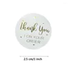 Gift Wrap 500pcs Thank You For Your Order Stickers Gold Foil Seal Labels Small Shop