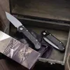 Высокое качество MT LCDT AUTO Тактический складной нож D2 Stone Wash Tanto Point Авиационная алюминиевая ручка с ЧПУ На открытом воздухе Кемпинг Туризм EDC Карманные ножи с розничной коробкой