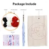 Arts And Crafts PoCustom DIY Punch Needle Kit Animals Pattern Embroidery Poking Cross Stitch Knitting For Beginner Home Decor Gift