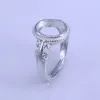 Кольца кластера 8 мм 10 мм, драгоценный камень, кольцо из стерлингового серебра для изготовления свадебных украшений, 3 слоя, 18-каратное золотое покрытие