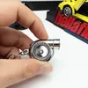 Schlüsselanhänger USB wiederaufladbar Turbo Schlüsselanhänger Spinner mit Sound und LED-Licht Mini Turbolader Schlüsselanhänger für Autoschlüssel Dekoration Zubehör