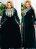 Ethnic Clothing Plus Size Morocco Muslim Party Dress Women Winter Diamond Abaya Turkey Dubai Kaftan Evening Long Dresses Robe Eid Vestido