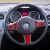 Interieur Accessoires Stuurwiel Paneel Decoratie Patch Koolstofvezel Auto Stickers Voor Alfa Romeo 2004-2011 Brera 159 Spider