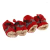 Abbigliamento per cani 4 pezzi / set Scarpe per animali domestici Caldi impermeabili Stivali da neve antiscivolo per gatti di piccola taglia Chihuahua Yorkie Stivaletti per cuccioli