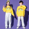 Abbigliamento da palco per bambini Arcobaleno Abiti da ballo casual per ragazze Ragazzi Dancewear Street Dance Costumi da ballo Jazz Hip Hop Gonna Camicia Pantaloni