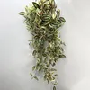 75cm Long Artificial Vines Leaves Fake Hanging Plants Silk Tree Leafs Green Bamboo Winding Rattan For Home Garden Wedding Decor 240127