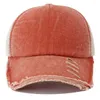 Ball caps vintage honkbal pet zomer gewassen vrouwen verstelbare snapback hoed ademende mesh sporthoeden mannen mode buiten sunhat