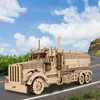 Yffoo DIY деревянный игрушечный грузовик сборка модели головоломки 3D автомобиль деревянные строительные блоки подарок на день рождения для детей и взрослых 240122