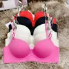 Bras Bras Non-marking underwear women without steel ring small breasts gathered to show large collection of side breasts sexy letters bra YQ240203