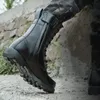 Militaire legerlaarzen voor heren Anti-smashing Non-Collision Werkveiligheidslaars Klimmen Wandelen Outdoor Schoenen Warme pluche wol Sneeuwschoen 240118