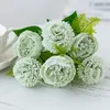 Fleurs décoratives pivoine artificielle hortensia bouquet de soie pour mariage maison jardin décoration fête table centres bricolage couronne accessoire