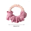 Hårklipp curling perm stavar mode scrunchie ruffle elastiska band flickor huvudbonader