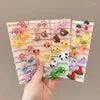 Haaraccessoires 20 stks/partij schattige kinderen cartoon elastische banden baby hoofd lederen touw klein dier meisjes hoofdtooi