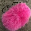 Pink- Real Fox Fur Bag Ladies Bag Hand Warmer Chain Shoulder Handbag Tote Purse Bag293E