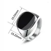 Cluster Rings Men's Ring Punk Rock 316L Stainless Steel Signet For Men Hip Hop Party Jewelry Male Wedding Gift