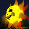 Modèle de dessin animé de soleil gonflable personnalisé, 3mW (10 pieds), vente en gros, avec souffleur d'air, pour décoration d'événements/Promotion/activités