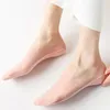 Women Socks 5 Par/Set Invisible Women's Silicone Anti-Slip Ultra-Thin Low Cut Ice Silk Breattable Mesh Summer